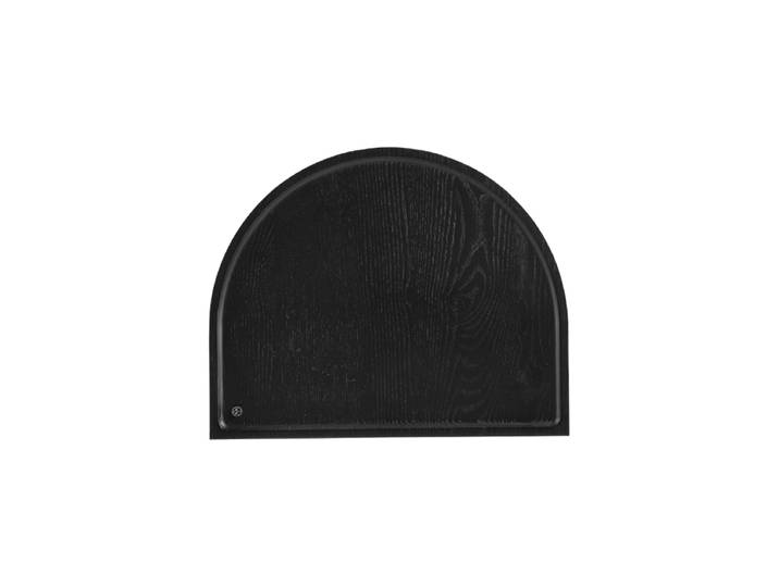 Massivholz Design Tablett „Sessio“ 31.7 x 39.5 cm Esche Schwarz AYTM