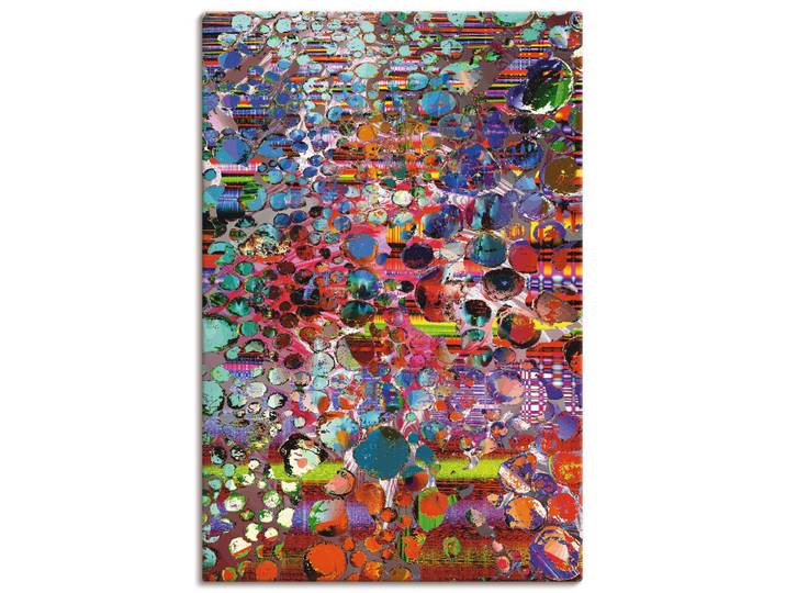 Leinwandbild ARTLAND Hölzernes Hochland , bunt (farbe bild(er): bunt), B:20cm H:30cm, Bilder, Leinwandbild, auf Holzrahmen gespannt