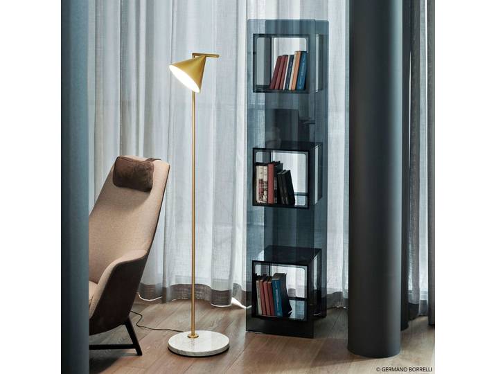Captain Flint Lampadaire Laiton - Flos - Salon / séjour - Design - Pierre - À ampoule unique