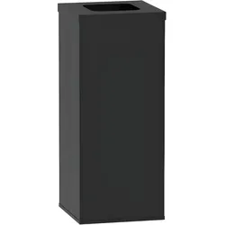 Mülleimer für mülltrennung, 70 L, Halterung für einen Sack, schwarz/schwarz