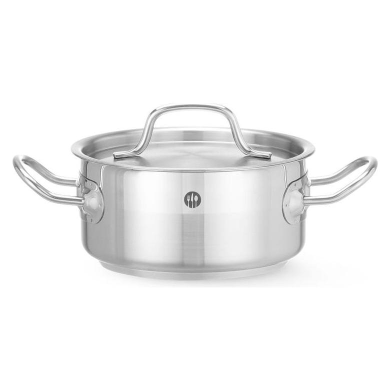Hendi Kochtopf niedrig mit Deckel 7,5 l 280x120 mm EDS P (Kochtopf, 28 x 12 cm) (830505)