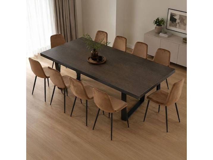 Lot de 10 Chaises Arter Dmora en Velours Sable