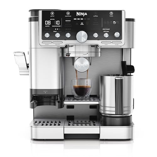 Ninja Luxe Café Pro ES701EU 3-in-1 Koffiemachine met Cold Brew functie, Geïntegreerde Weegschaal en Stoompijp - Zilver/Zwart
