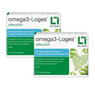 Omega3 Loges Pflanzlich x2 2x120 St Kapseln