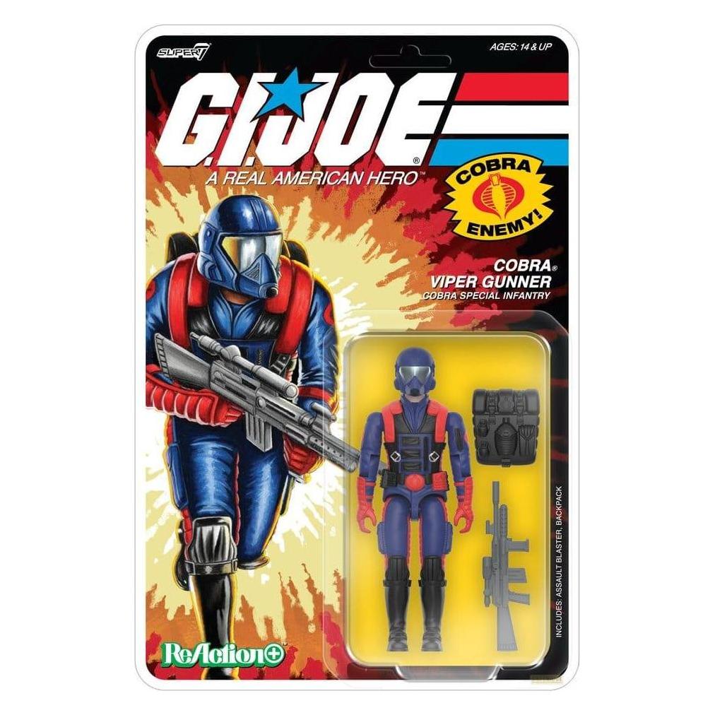 Super7 G.I. Joe ReAction+ figurine Wave 09 Cobra Viper Gunner (SUP7-OR-GIJO-13263)