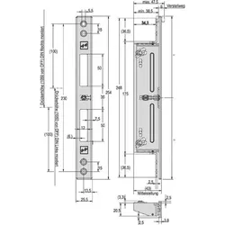Assa Abloy effeff Flachschließblech 809HZV----35-01