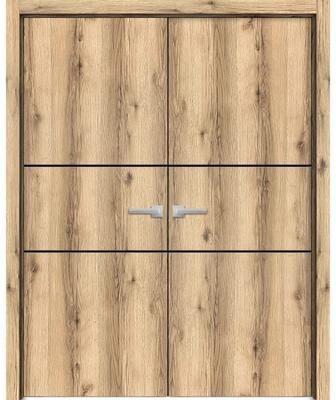 SARTODOORS Planum 0014 Oak Wood Interior Double Doors