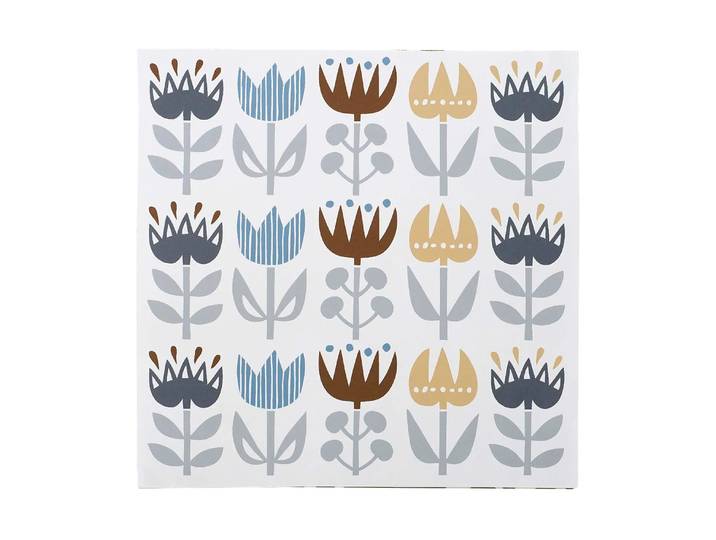 Klippan Yllefabrik Serviette Tulip 33x33 cm lot de 20 Grey