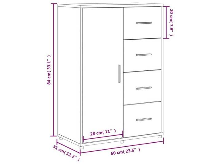 Rangement de cuisine - Buffet blanc 60x31x84 cm bois d'ingénierie - Buffet Vaisselier Rangement@132362