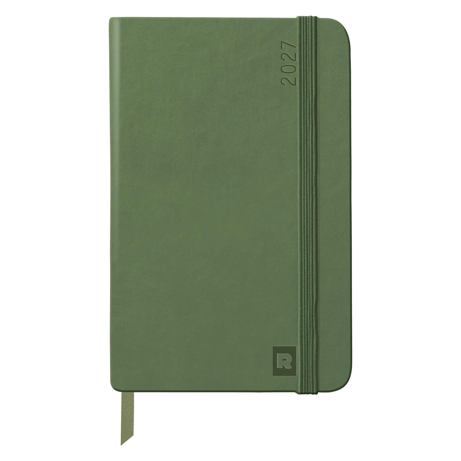 Rhodia Webplanner 2027, A6, 80 Blatt elfenbein 90g, vertikales Kalenderraster - Salbeigrün (A6) (194740C)