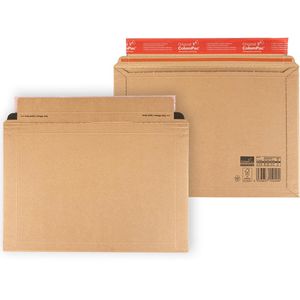 ColomPac Versandtaschen CP 15.06, braun, B4, ohne Fenster, haftklebend, aus Karton, 20 Stück