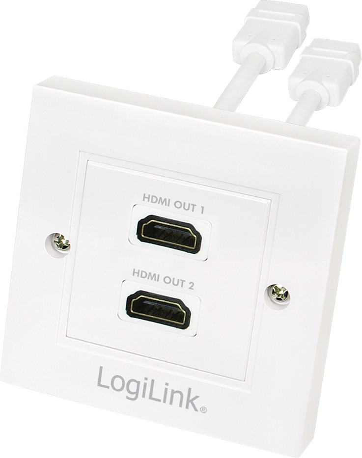 LogiLink AH0015 HDMI-adapter mannelijk naar vrouwelijk, 182 x 86 x 86 mm
