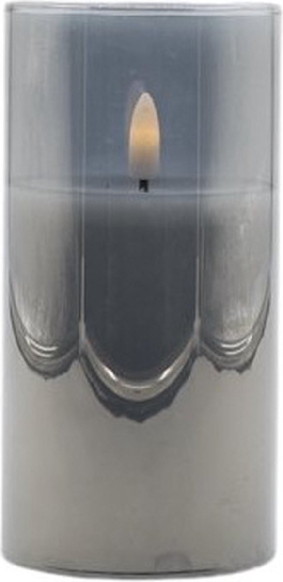 Mansion Atmosphere Led sfeerlicht grijs 7,5 x 15 cm