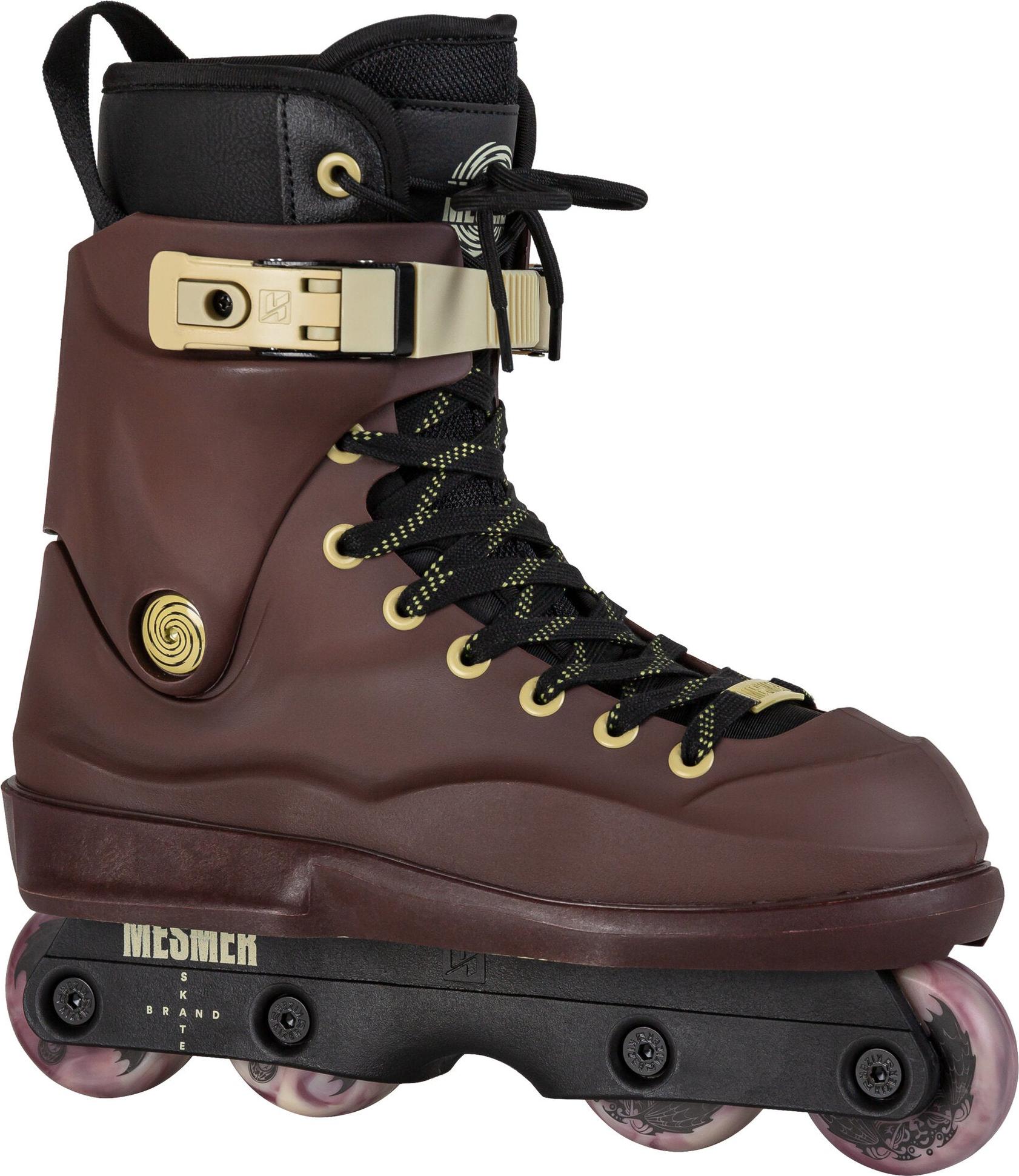Mesmer Levi van Rijn Pro Throne Inline Skate für Aggressive, Skatepark, Street, in braun