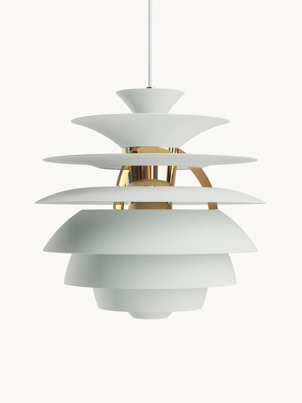 Louis Poulsen PH Snowball Hanglamp - Groen/Goud/Messing - Modern Design
