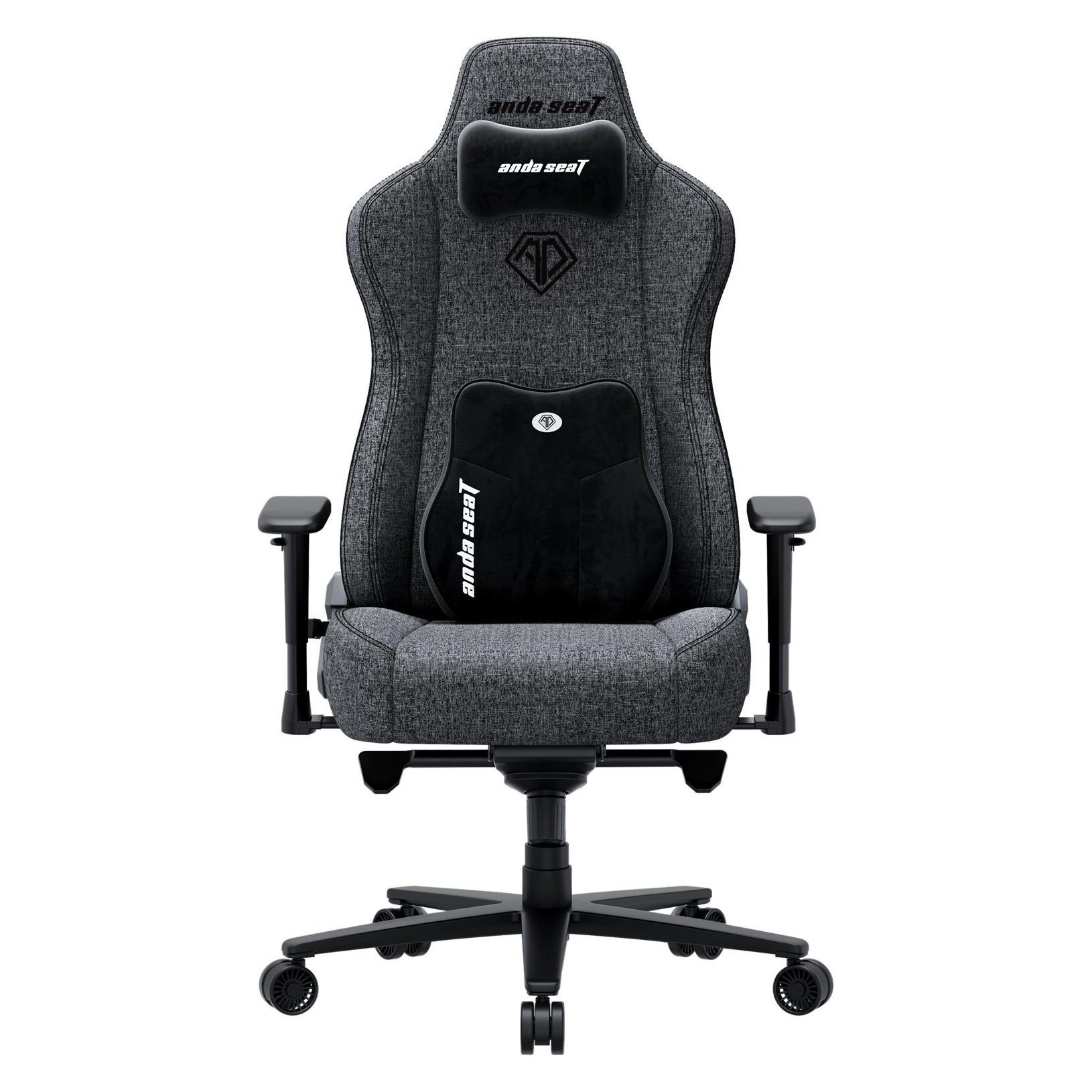 Anda seaT Fotel Fotel gamingowy materiałowy Novis Plus XL ciemnoszary obrotowy (AD23YC-XL-01-GB-F-G04)