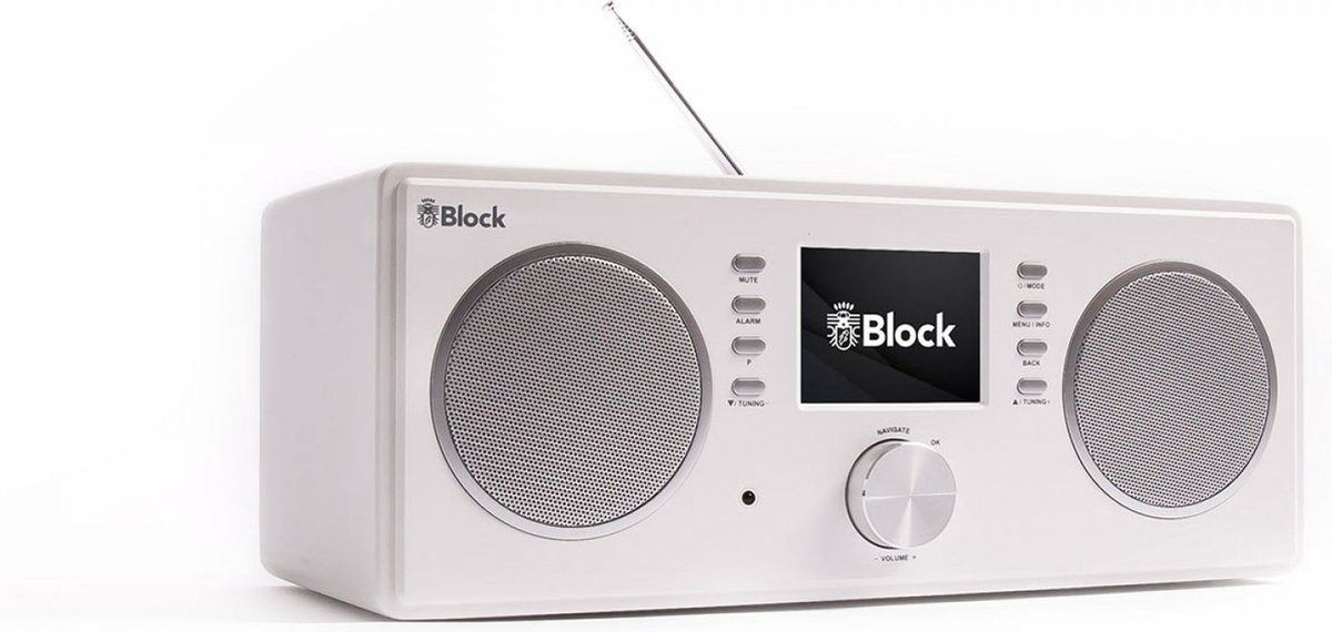 Block Audio Block CR-20 Smart Radio - Hoogglans Wit