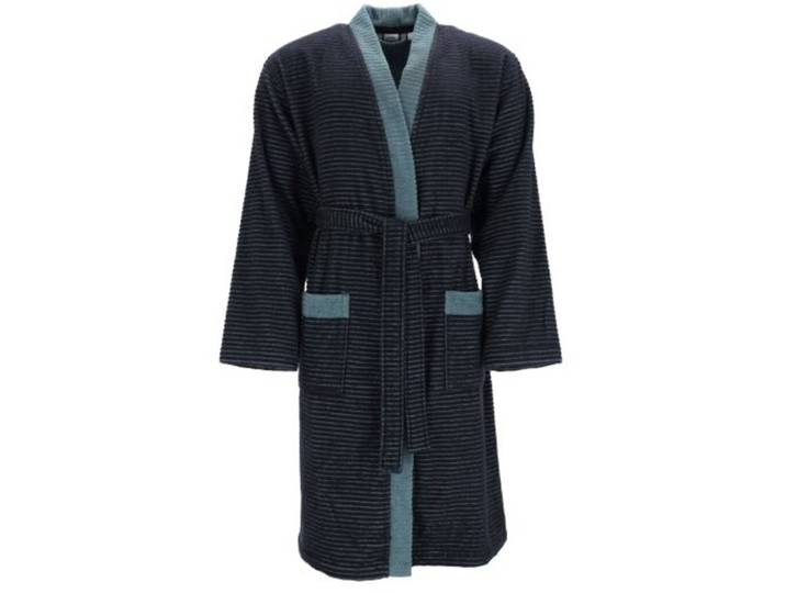 Esprit Bademantel Double Stripe M Navy Blue Baumwolle M - Bademantel