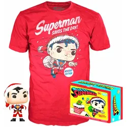 Funko Set figure POP & Tee Back DC Comics Superman Exclusive Flocked