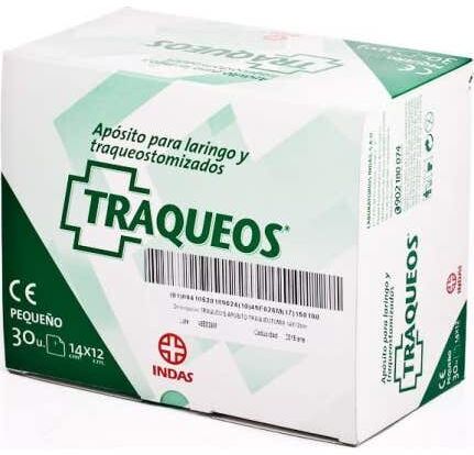 INDAS Apósito Traqueos 14x12 cm 30 uds