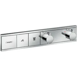 hansgrohe RainSelect Thermostat Unterputzmodell für 2 Verbraucher, 15380000, Farbe: Chrom