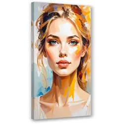 LEINWANDBILD Porträt Frauen Modelle 50x100cm
