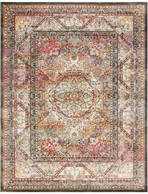 SAFAVIEH Luxor Keritza Boho Medallion Distressed Rug