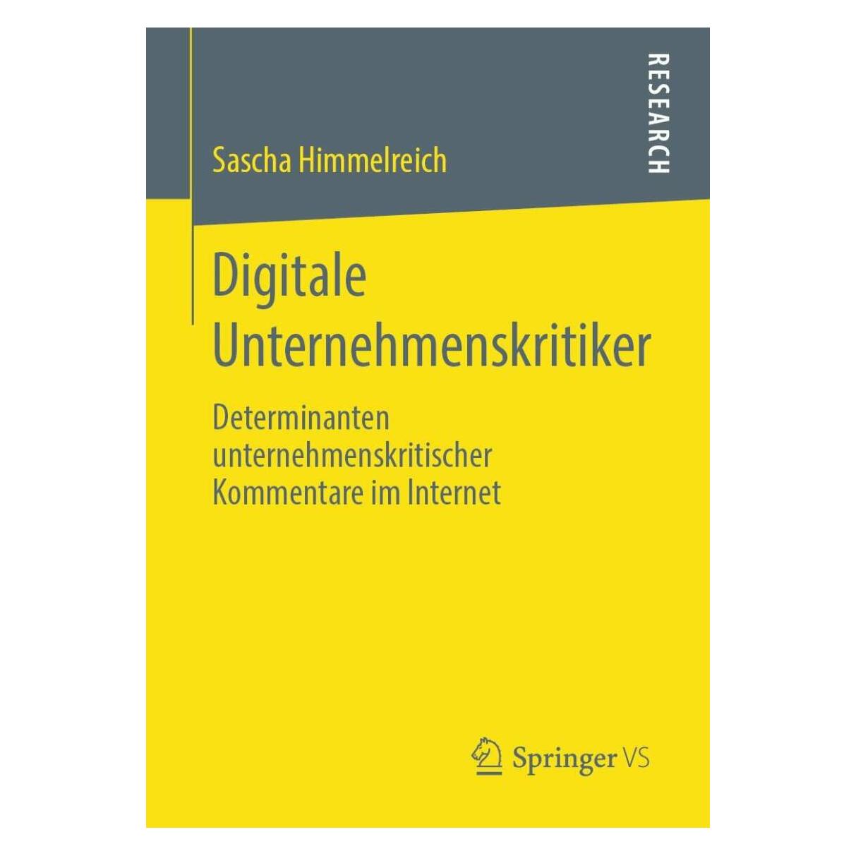 Springer Digitale Unternehmenskritiker (Deutsch, Softcover, Sascha Himmelreich) (25456248)