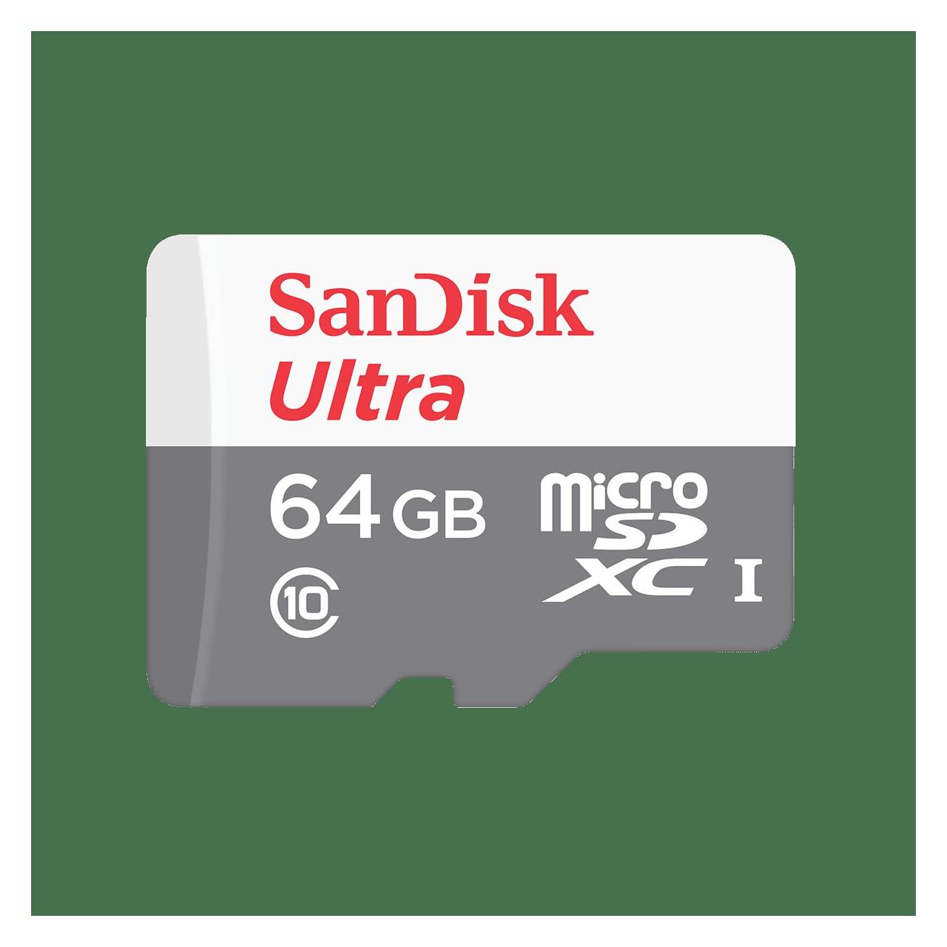 Sandisk Ultra Lite microSDXC (64 GB, microSDXC, U1, UHS-I) (SDSQUNR-064G-GN3MA)