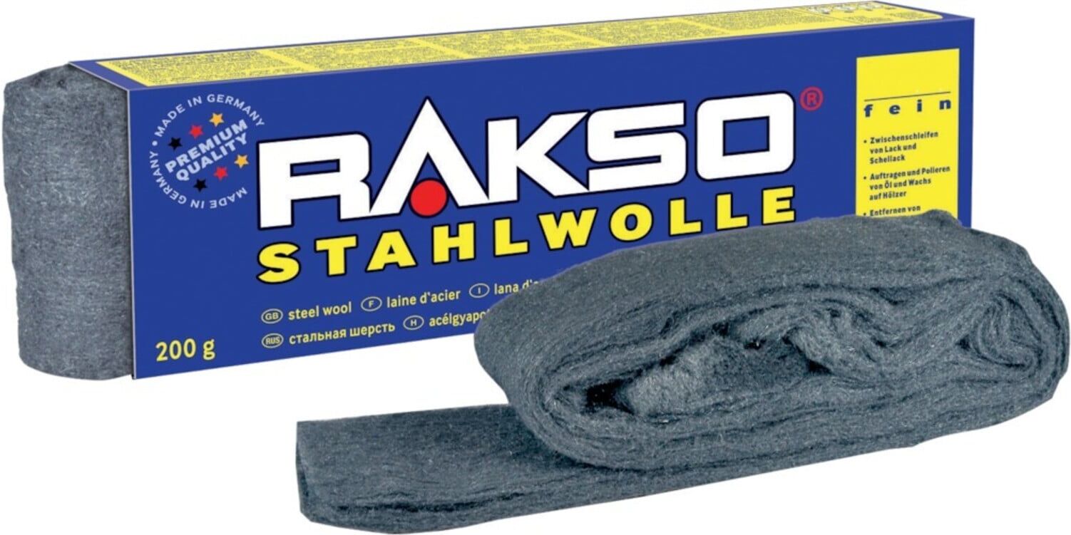 Stahlwolle extrem fein 0000 200g RAKSO ; OSCAR WEIL (10824)