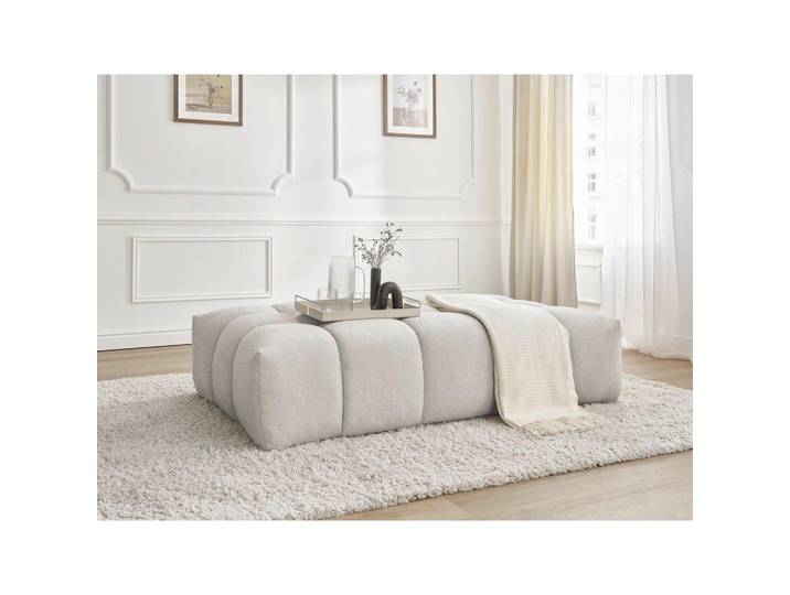 Hocker Everest, Beige, Kunststoff, rechteckig, 166x100x40 cm, Wohnzimmer, Hocker, Sitzhocker
