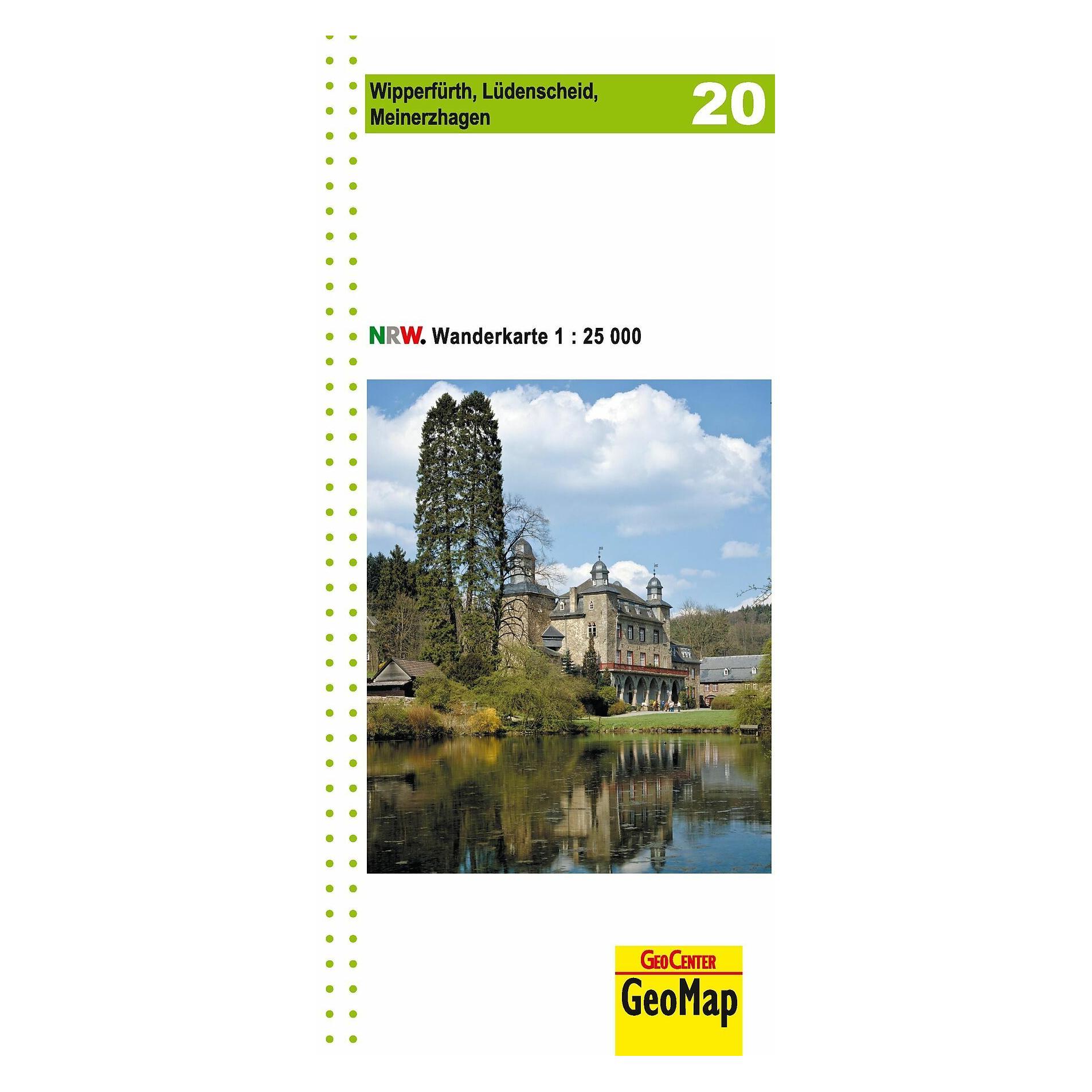 Geocenter Wipperfürth, Lüdenscheid, Meinerzhagen, topographische Wanderkarte NRW (40613979)