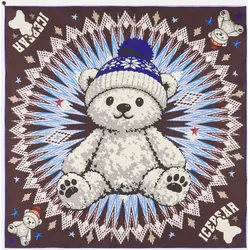 Seiden-Nicki-Tuch mit Eisbär-Motiven Mehrfarbig