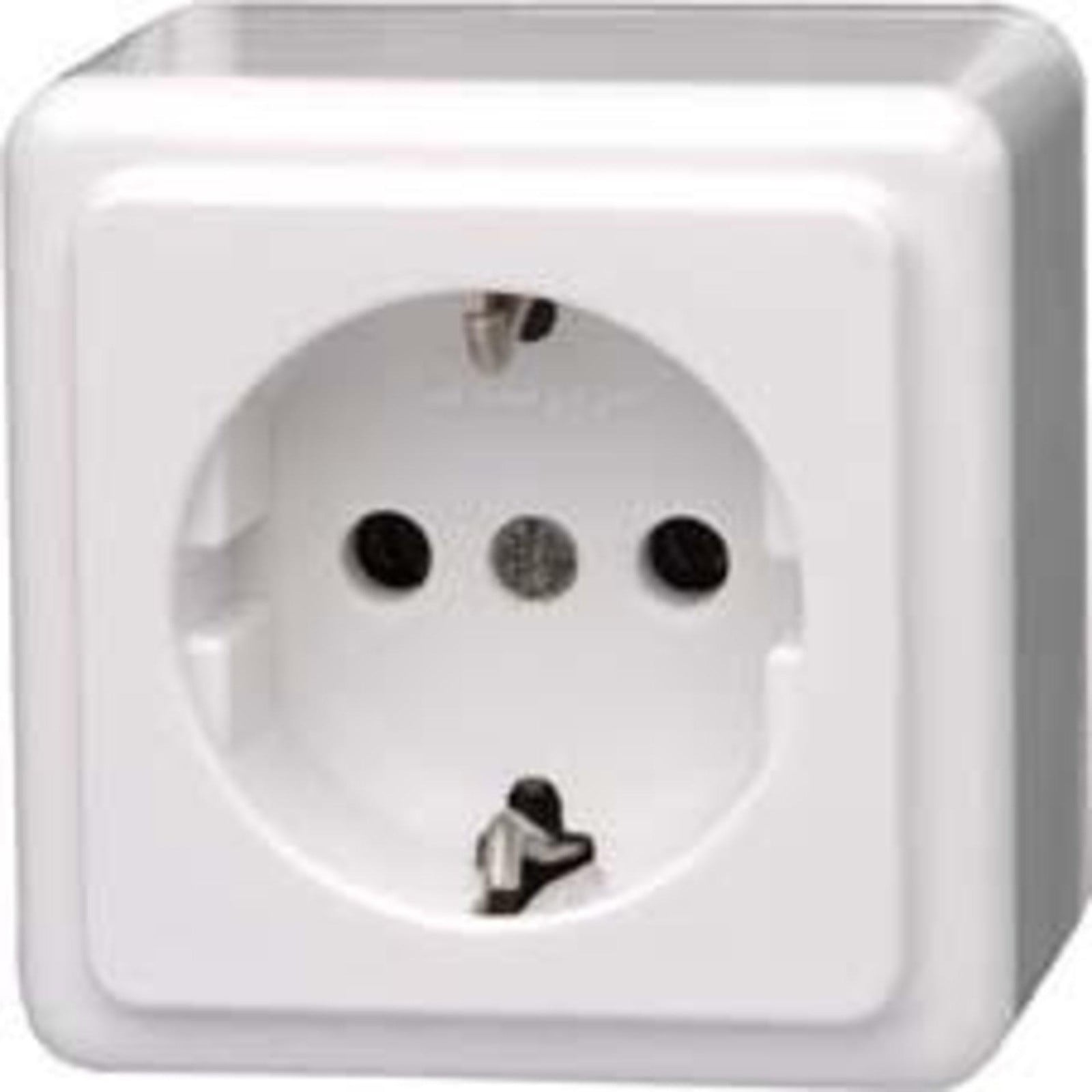 Kopp Kopp beschermcontactstopcontact, 1-voudig, opbouwmontage, systeem, arktis-wit