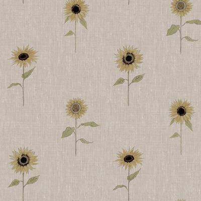 Sophie Allport Sunflowers Woven Wicker Wallpaper - N/A