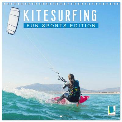 Fun sports edition: Kitesurfing (Wall Calendar 2026 12 × 12 Inch) CALVENDO 12 Month Wall Calendar