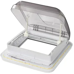 ProPlus 610905V01 Dachfenster-Dachlüfter für Wohnmobile mit LED-Beleuchtung 400x400mm