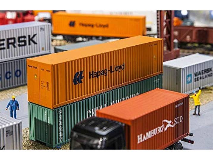 Faller FA 180841-40 Hi-Cube Container Hapag Lloyd, accessoires voor de modelspoorwegen, modelbouw