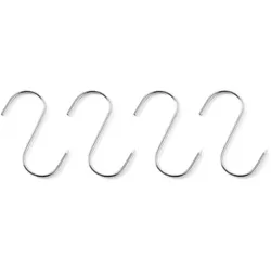 Hendi Fleischerhaken Set mit 4 Haken aus Edelstahl
