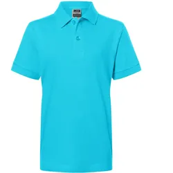 Kinder Polo-Shirt "JN070K" - XS - pacific