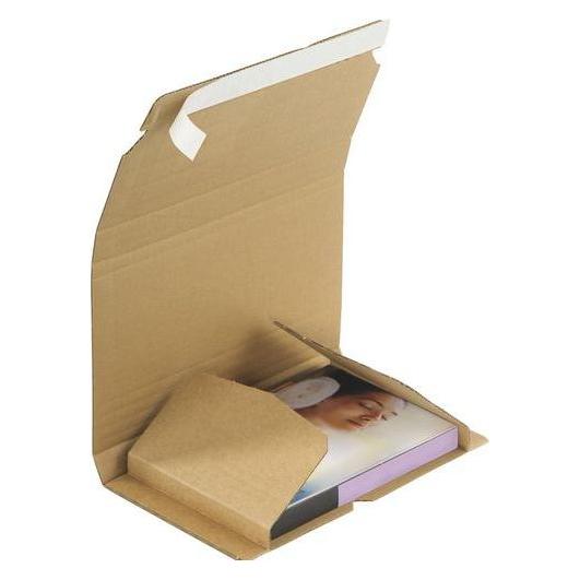 Rajapack Raja Buchkarton 1-wellig Pappe 250 (B) x 330 (H) mm Braun (25 Stk.) (RBK44)