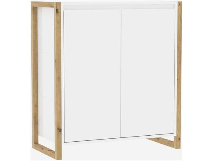 Finori Kommode Denver 1 weiß/Dekor Artisan Oak HxBxT 88x80x40 cm