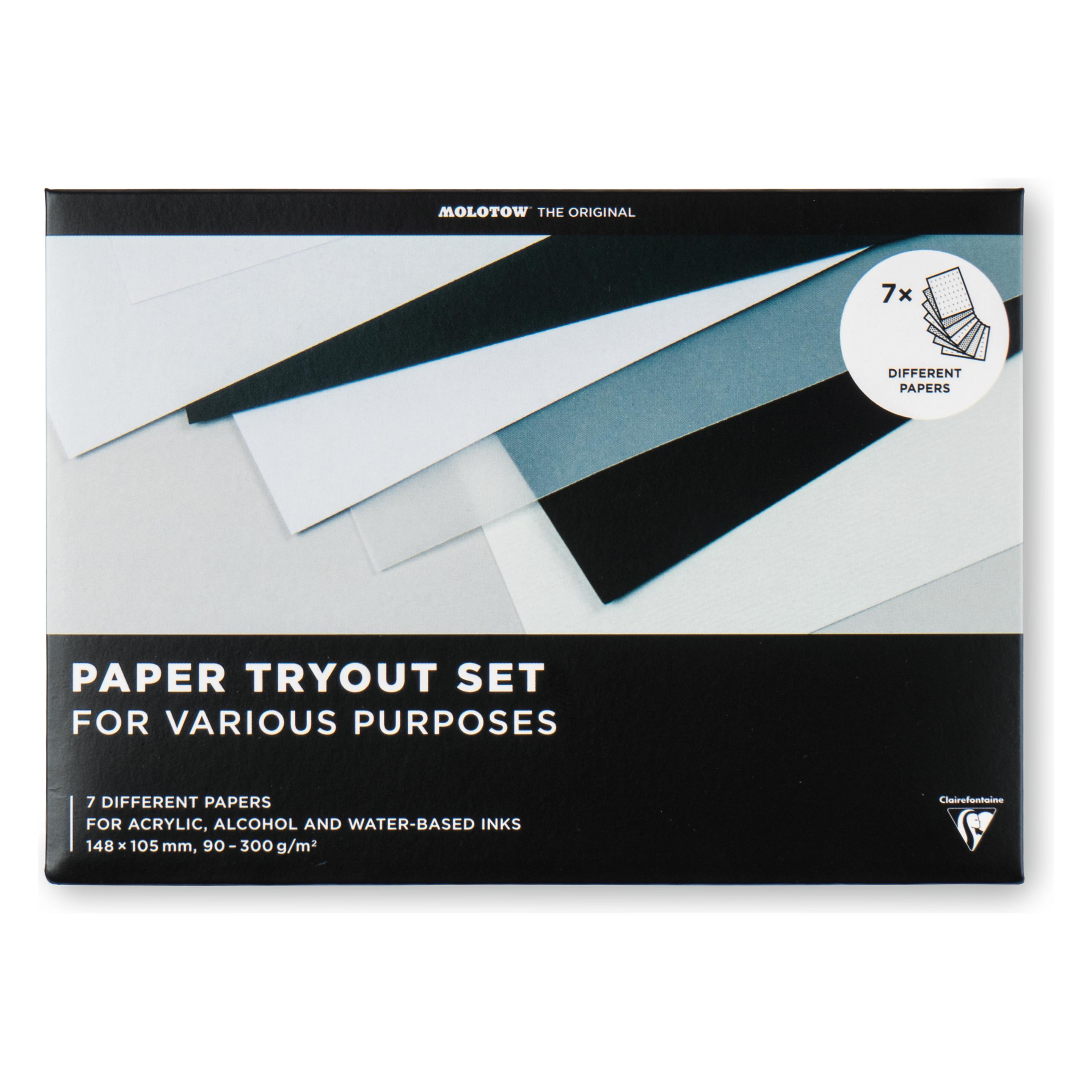 Molotow Zeichenpapier Papier Umschlag Set A6 Complete (7 Blätter, 300 g/m²) (MO801225)