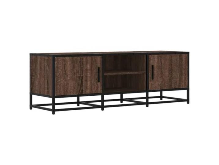 Helloshop26 TV-Möbel, industrielles Design, großer Stauraum, 120 x 35 x 41 cm, aus Holz, Braun, 02_0049605