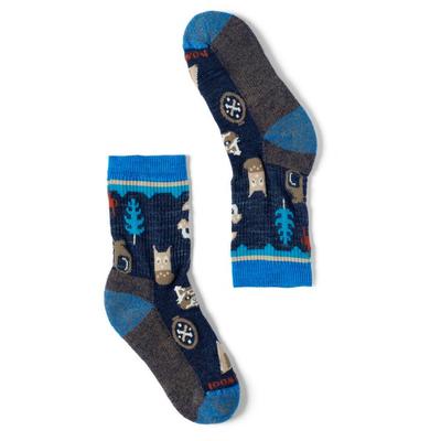 Smartwool - Kid's Hike Light Cushion Critter Cache Crew Socks - Wandersocken 26-28 | EU 26-28 blau