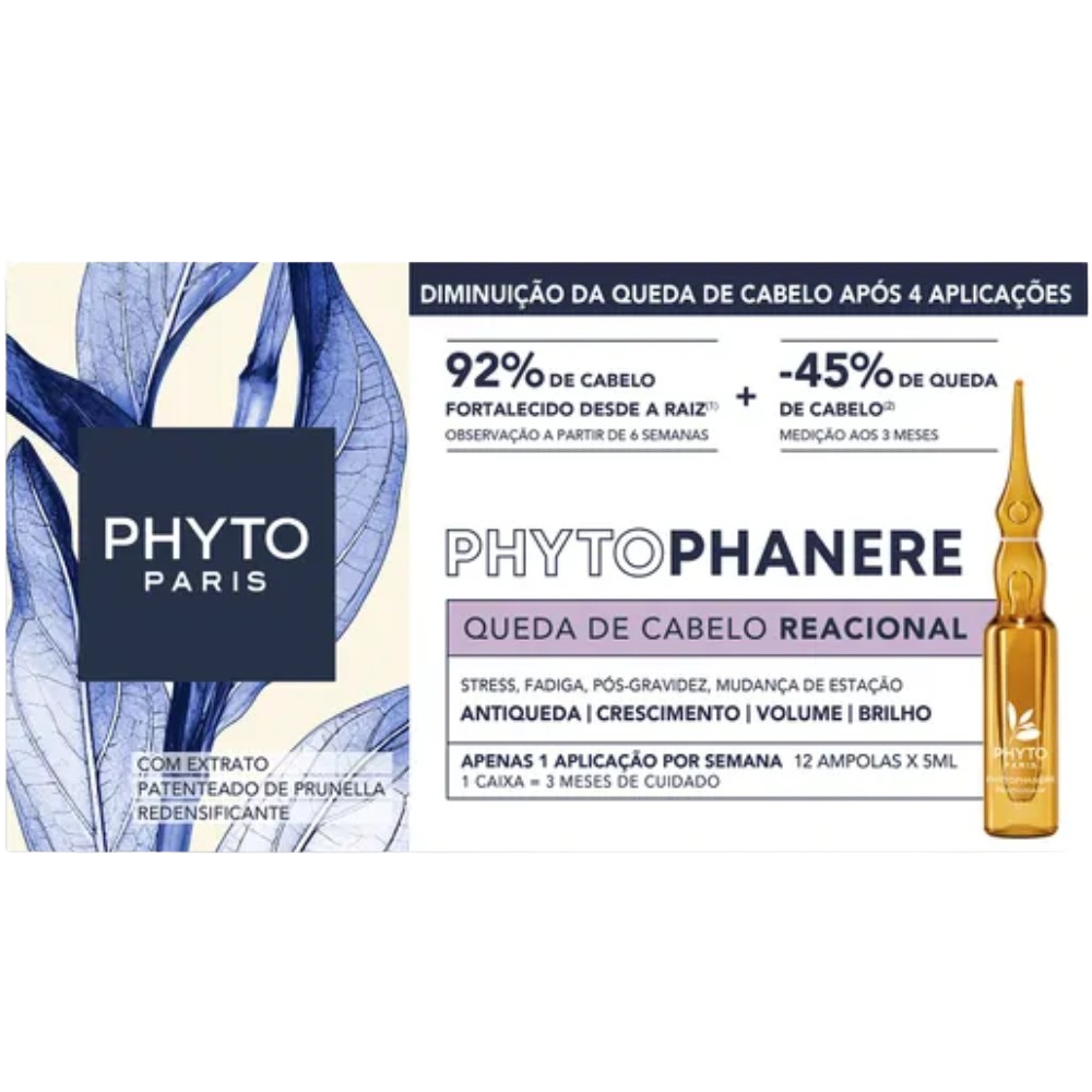 Phyto Paris phanere Reactionary Hair Loss Treatment for Women 12x5mL