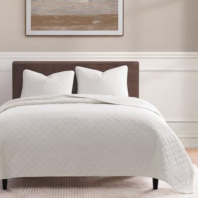 Indigo Hill by HiEnd Accents Cotton Comfort Shabby Chic Bedding Lightweight 3 Piece Quilt Set