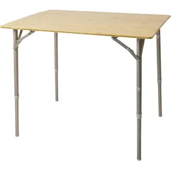 Bo-Camp Urban Outdoor Bambus-Campingtisch höhenverstellbar 80 x 60 cm