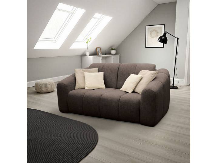 Schlafsofa Braun Chenille Rebana 192 x 85 x 110cm mit Schlaffunktion Modern