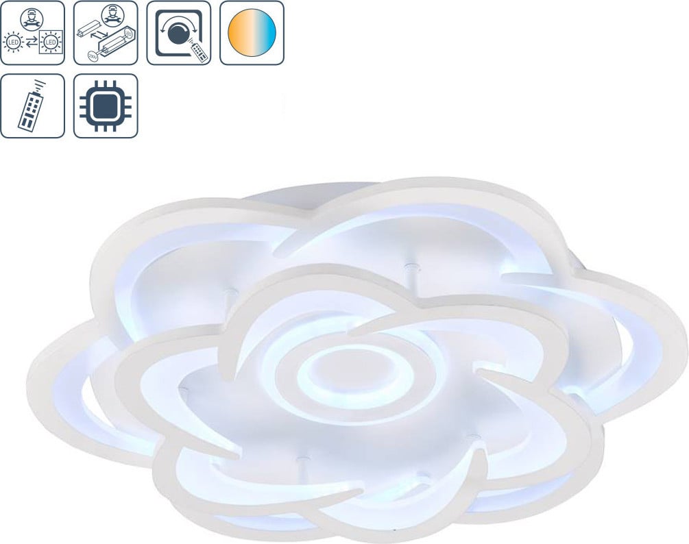 Wofi Ica LED Plafondlamp 1-laags